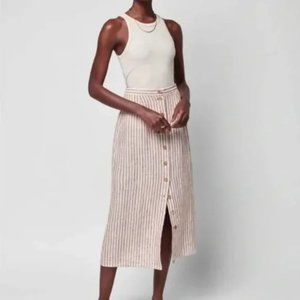 Faherty Billie Skirt Bronze Low Tide Stripe